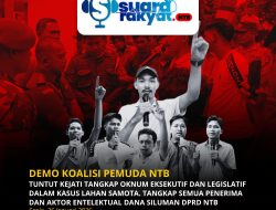 *KOALISI PEMUDA NTB GELAR AKSI LANJUTAN,* TUNTUT KEJATI NTB TANGKAP OKNUM EKSEKUTIF, LEGISLATIF, DAN SWASTA DALAM DUGAAN KASUS LAHAN MXGP SAMOTA